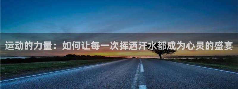 运动的力量：如何让每一次挥洒汗水都成为心灵的盛宴